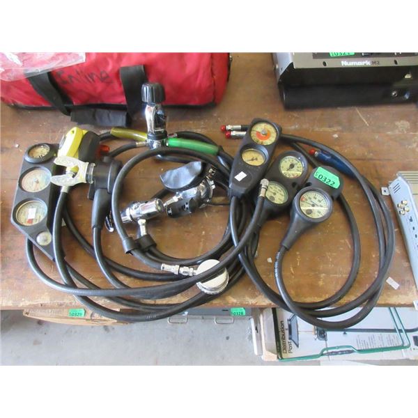 5 Piece Lot of Scuba Regulators & Gear