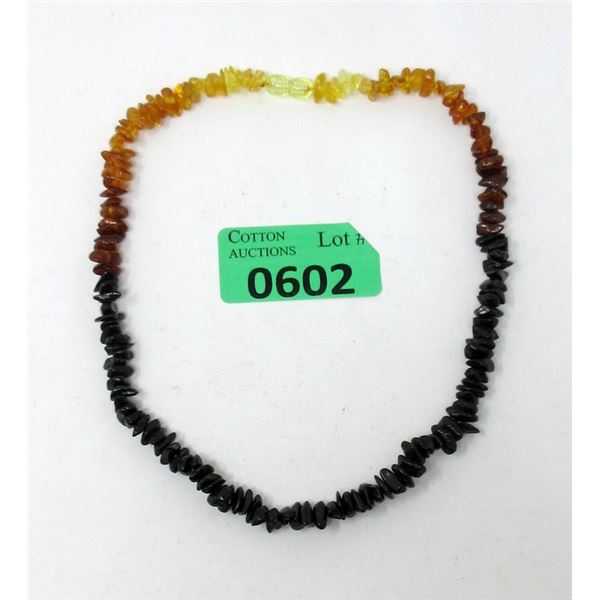 18" Variegated Gemstone Chip Necklace