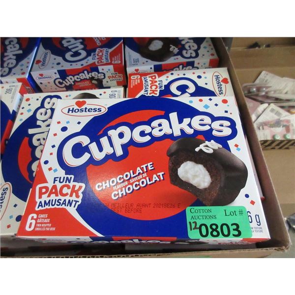 12 Boxes of 6 Hostess Cupcakes - BB: Sept 6/21