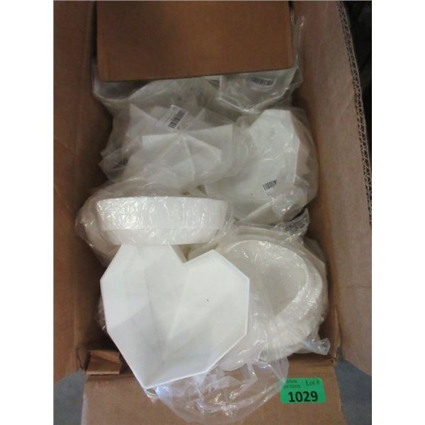 Large Box of Heart Shaped Moulds