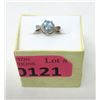 Image 2 : 1.6 CT Blue Topaz & Diamond Dinner Ring