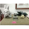 Image 1 : Gargoyle Trinket Box & 3 Gargoyle Figurines