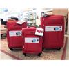 Image 1 : New Ricardo Red 3 Piece Light Weight Luggage Set