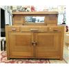 Image 1 : Mid-Century Oak Sideboard with Mirror Back