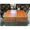 Image 1 : 4 Two Drawer Index Card Files