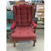 Image 1 : Vintage Fabric Upholstered Arm Chair