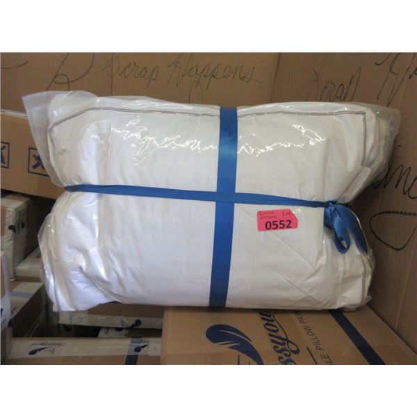 1 Package of 2 New Plush Queen Size Pillows