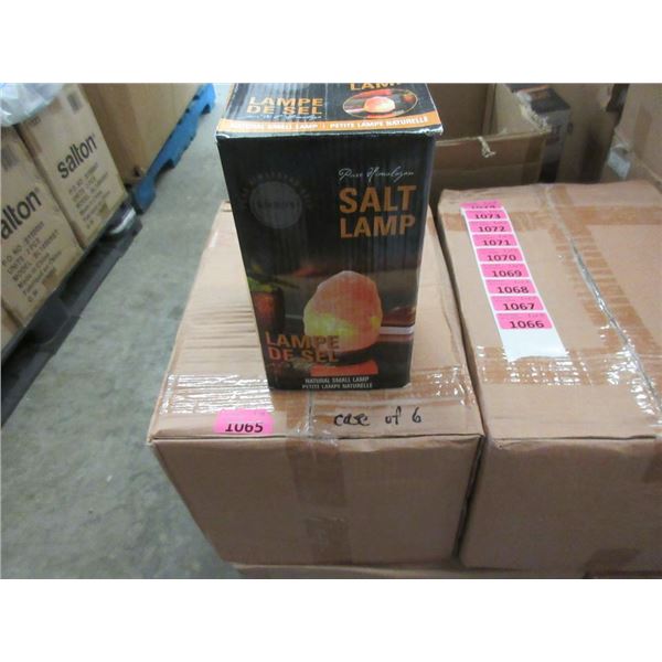 Case of 6 New Himalayan Salt Lamps