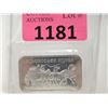 Image 1 : 1 Oz. .999 Fine Silver "Stagecoach" Divisible Bar