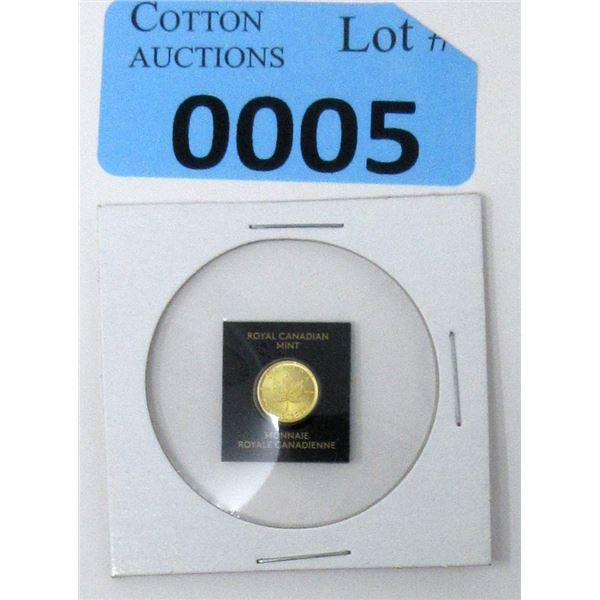 1 Gram .9999 Gold 2021 Canada Maple Leaf Coin