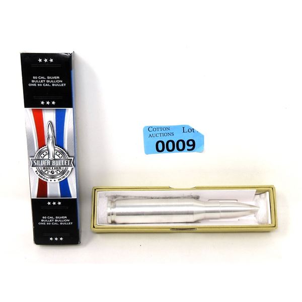 10 Oz. 50 Cal. .999 Silver Bullet Bullion