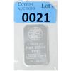Image 1 : 1 Oz. .999+ Fine Silver Engelhard Mint Bar