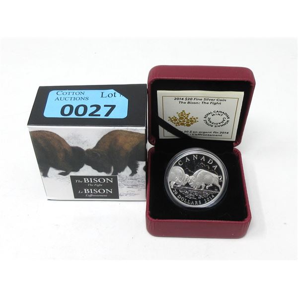 2014 Canada .9999 Silver $20 Coin