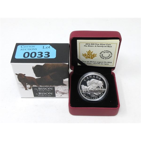 2014 Canada .9999 Silver $20 Coin