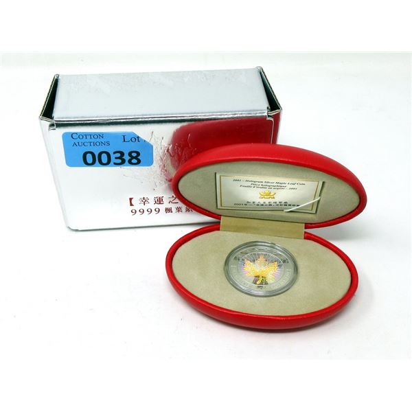 1 Oz. 2001 Canada .9999 Silver Coin