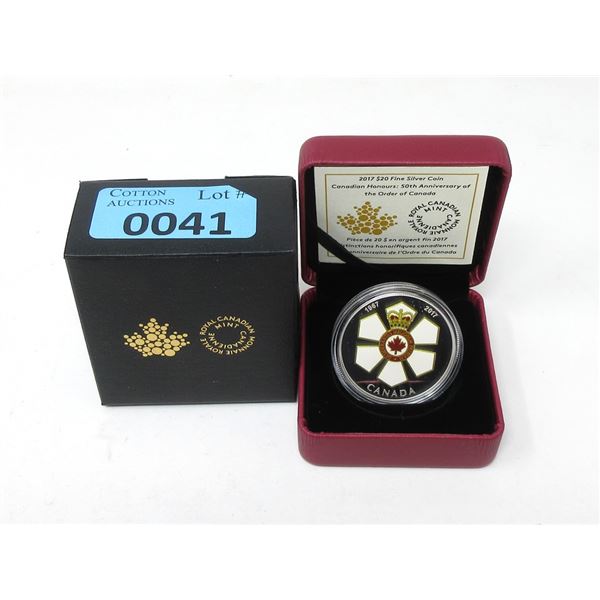 2017 Canada 31.83 Grams .9999 Silver $20 Coin