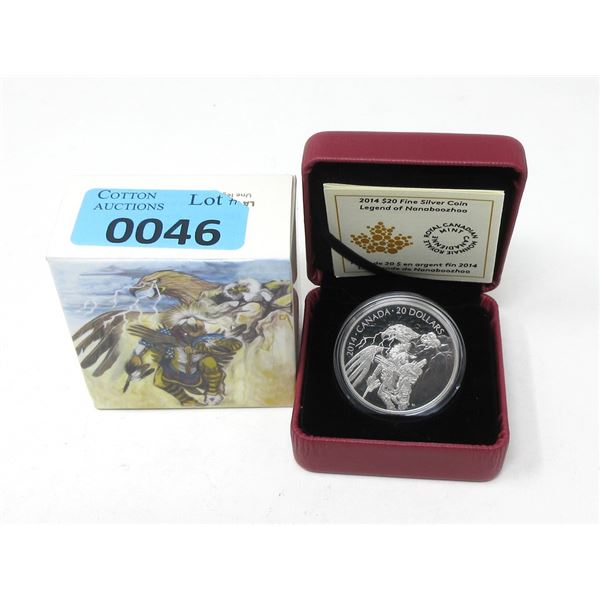 2014 Canada .9999 Silver $20 Coin