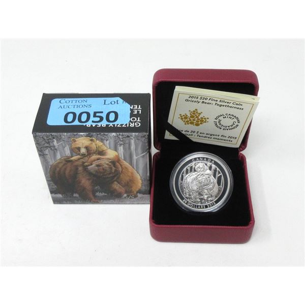 2015 Canada .9999 Silver $20 Coin