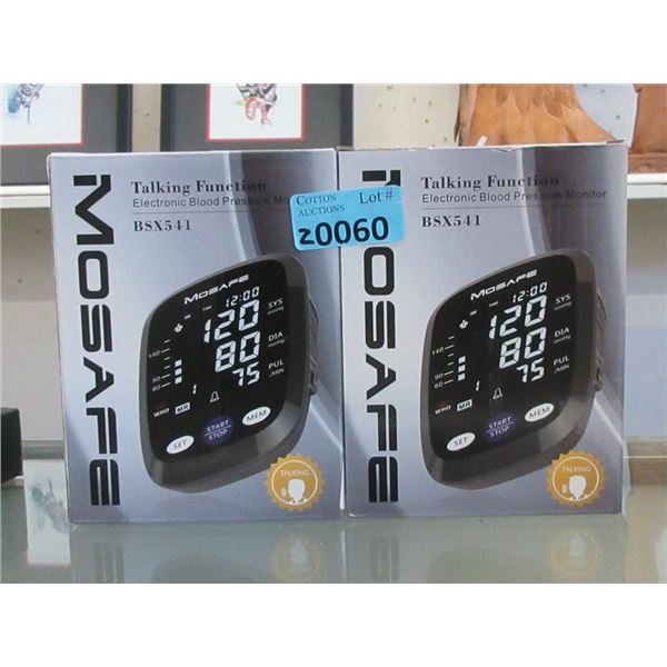 2 New Mosafe Electronic Blood Pressure Monitors