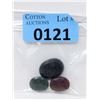 Image 1 : 74 CTW Ruby, Emerald & Sapphire Gemstones