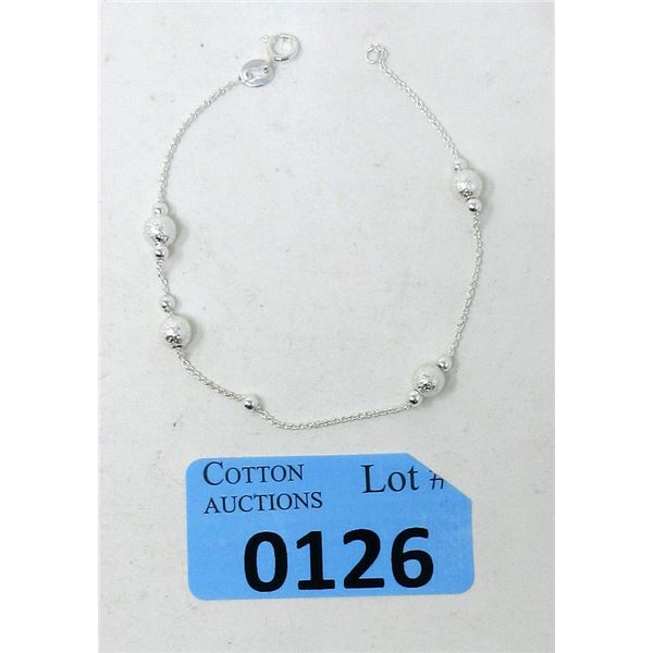 New .925 Silver Ball Design Bracelet