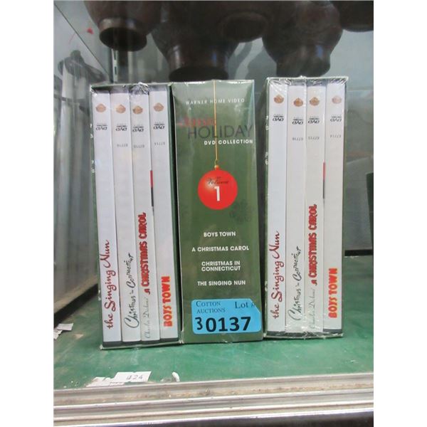 3 Boxed Sets of 4 Classic Christmas Movie DVDs