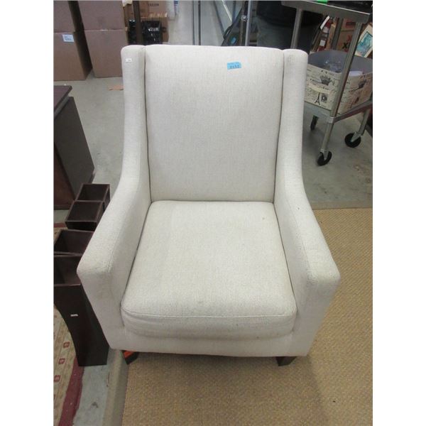 Fabric Upholstered Chair with Nail Head Detail