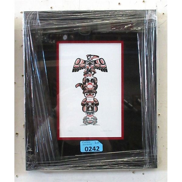 Richard Shorty Framed Print - Totem