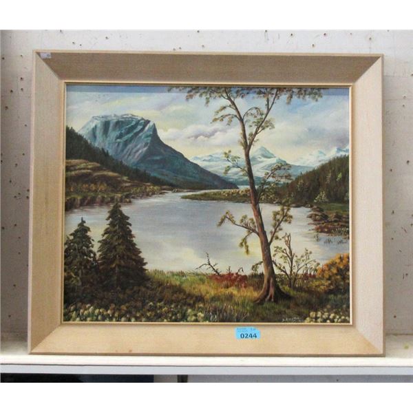 1963 D. Atkinson Oil on Board Painting