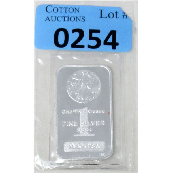 1 Oz. Walking Liberty .999+ Silver Bar