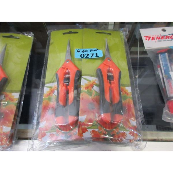 6 New Pairs of Pruning Scissors w/ 2" Blades