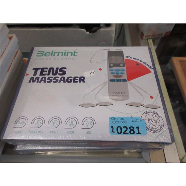 2 New Belmint Press Escape TENS Massagers