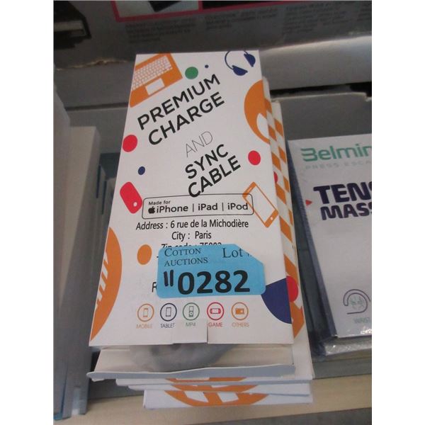 11 New Sets of iPhone 36" Charge & Sync Cables