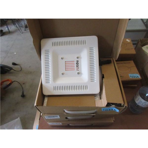 3 Boxes of Two 8" x 8" LED Grow Lights
