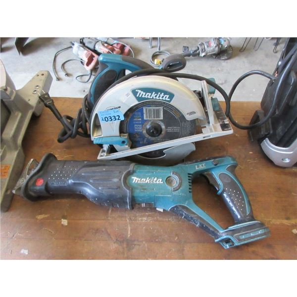 Makita Corded Skil Saw & Cordless Saw-z All