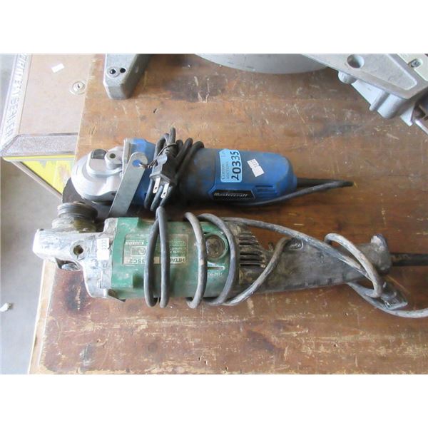 1 Mastercraft & 1 Hitachi Angle Grinder