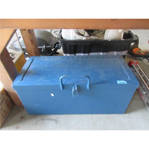 Heavy Steel Storage Box - 29" x 13" x 13" tall