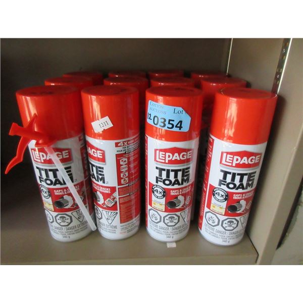 12 LePage 340 gram Tite Foam