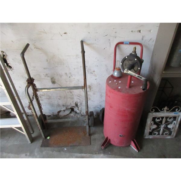 Welding Dolly & Hand Crank Oil Drum
