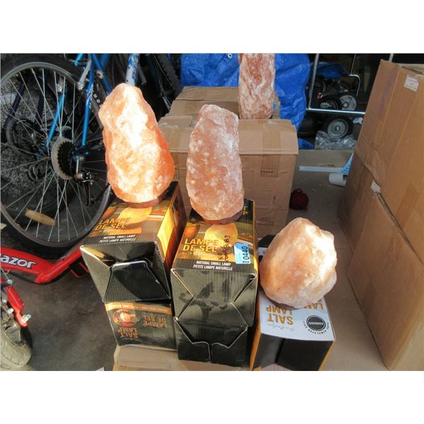 8 Assorted New Himalayan Salt Lamps