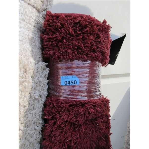 4' x 5' Red Shag Area Carpet