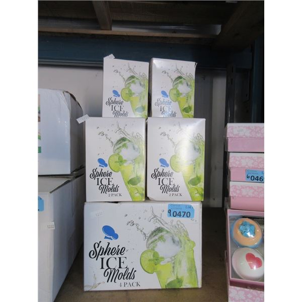 9 Packages of Sphere Ice Molds