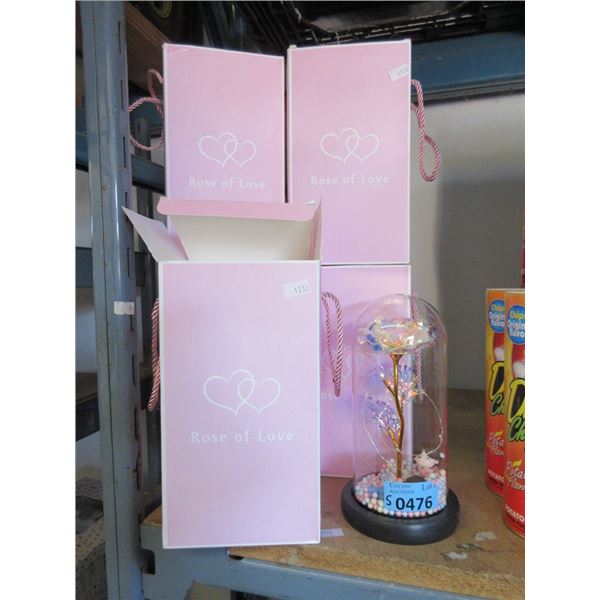 5 New LED Flower Gifts in 8" Domes