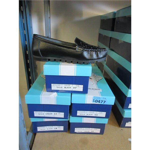 5 New Pairs of Ladies Loafers - Size 38 & 37