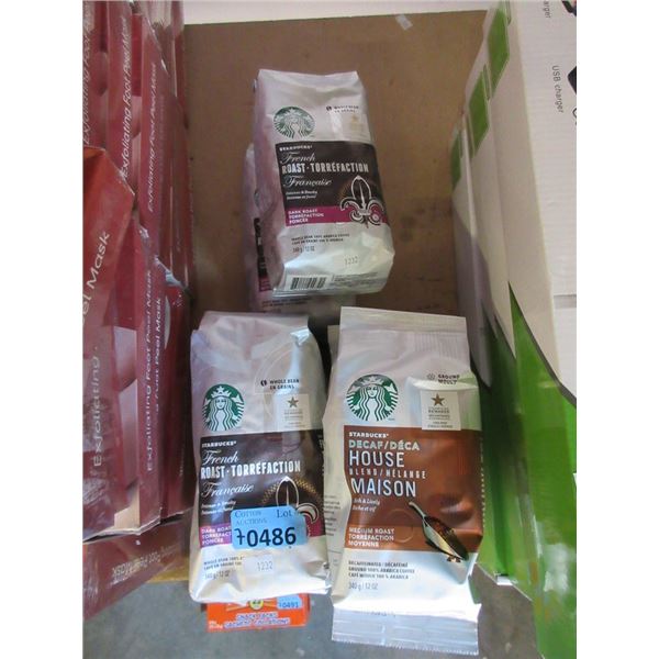 7 Bags of Starbucks Beans & Ground Coffee