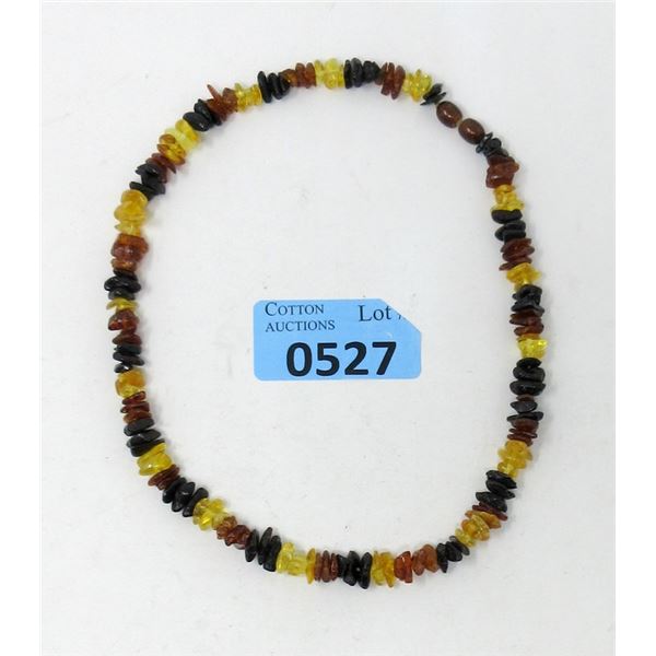 18" Tri-Colour Baltic Amber Necklace
