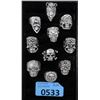 Image 1 : 10 New Metal Biker Skull Rings