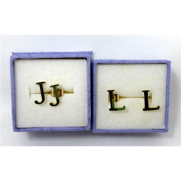 28 New Pairs of Stud Earrings with Initials