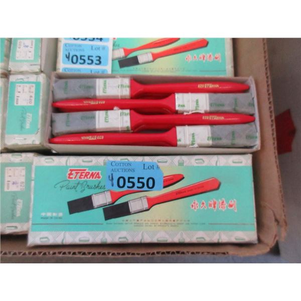 4 Dozen New 3/4" Utility Paintbrushes