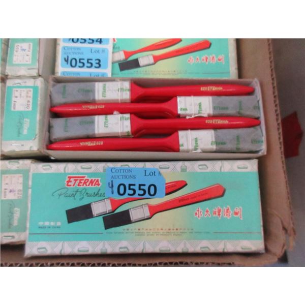 4 Dozen New 3/4" Utility Paintbrushes